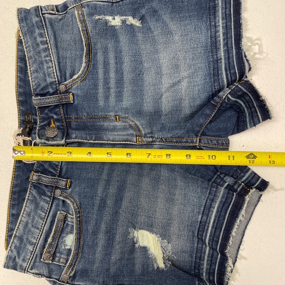 NWT Prana London Jean Shorts Raw Hem Blue Sz 4/27 - Picture 10 of 13